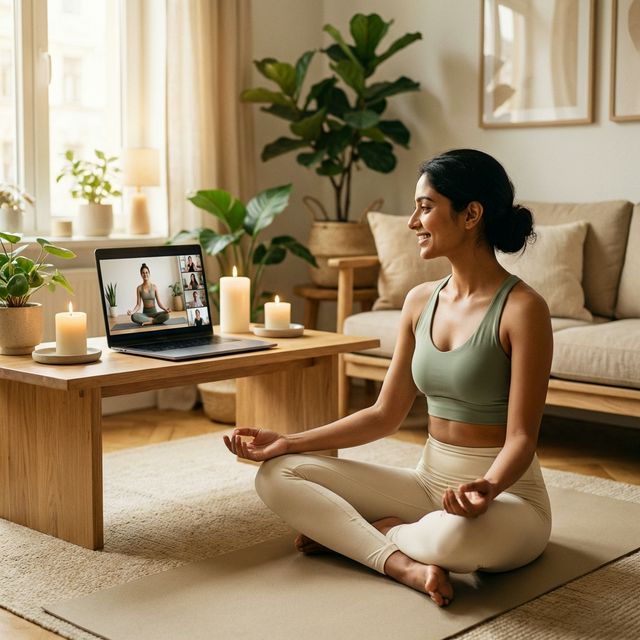 Online Yoga-Kurs – live von Zuhause